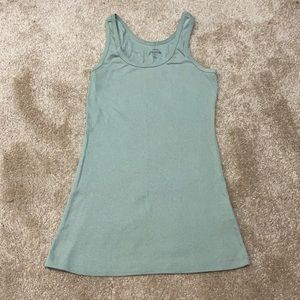 Simple green tank top